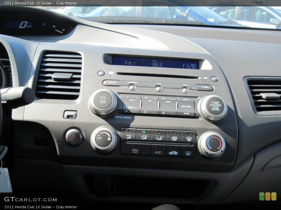 Gray Interior Controls for the 2011 Honda Civic LX Sedan #45886217