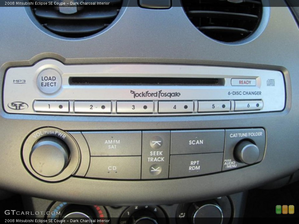 Dark Charcoal Interior Controls for the 2008 Mitsubishi Eclipse SE Coupe #45888860