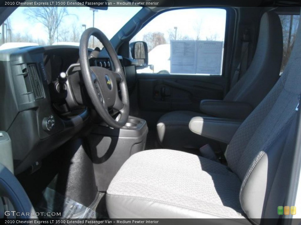 Medium Pewter Interior Photo for the 2010 Chevrolet Express LT 3500 Extended Passenger Van #45889473