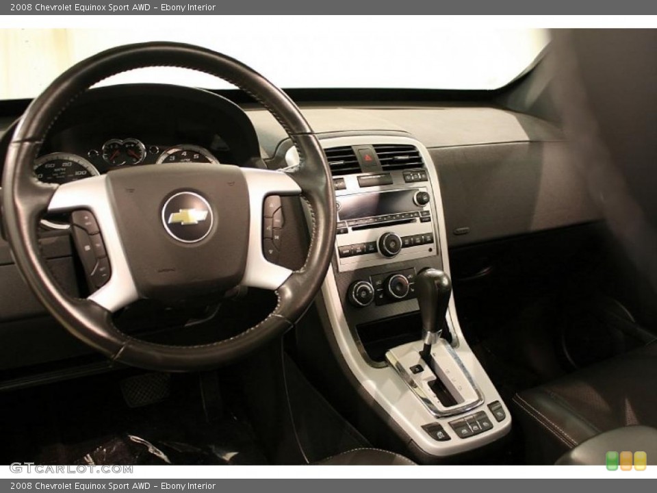 Ebony Interior Dashboard for the 2008 Chevrolet Equinox Sport AWD #45890412