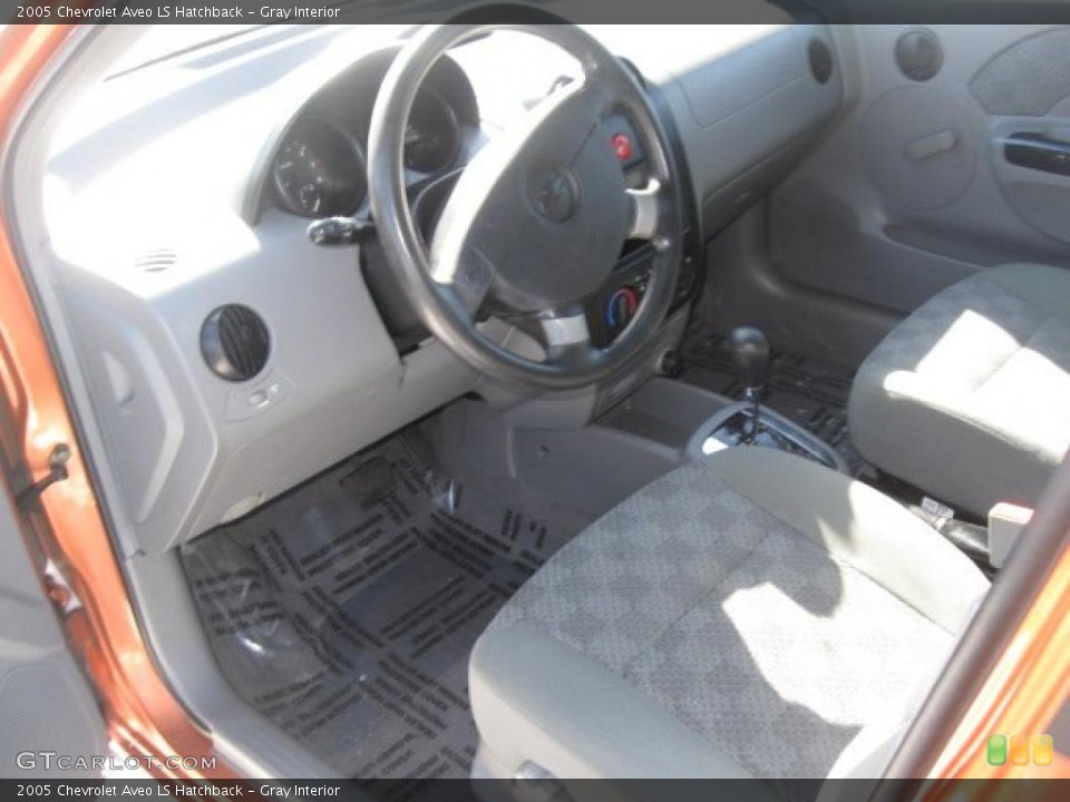 Gray Interior Prime Interior for the 2005 Chevrolet Aveo LS Hatchback #45890862