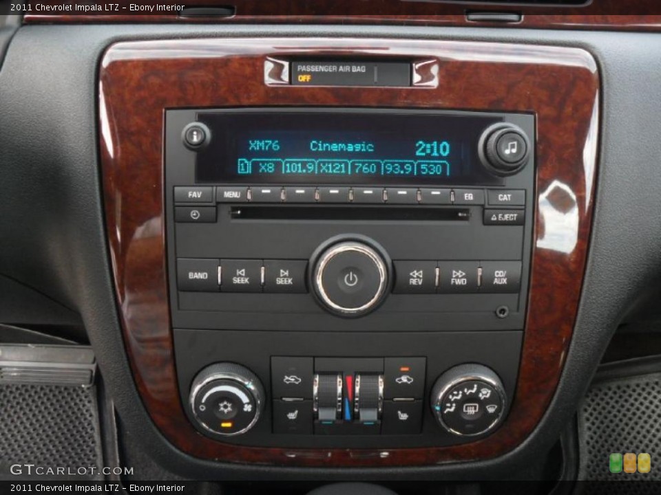 Ebony Interior Controls for the 2011 Chevrolet Impala LTZ #45891372