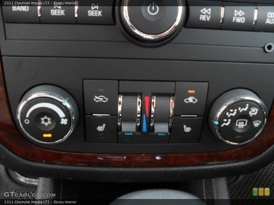 Ebony Interior Controls for the 2011 Chevrolet Impala LTZ #45891375