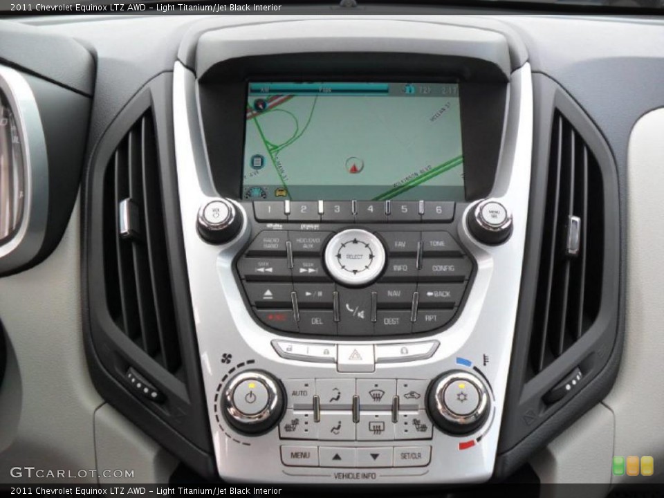 Light Titanium/Jet Black Interior Controls for the 2011 Chevrolet Equinox LTZ AWD #45891603