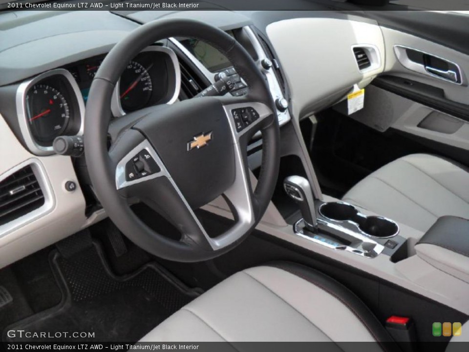 Light Titanium/Jet Black Interior Prime Interior for the 2011 Chevrolet Equinox LTZ AWD #45891648