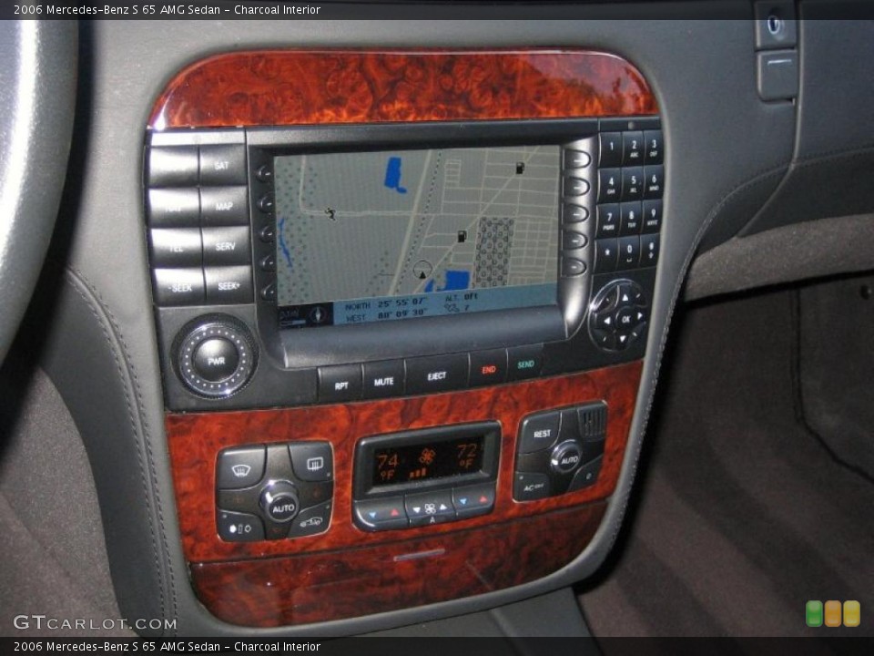 Charcoal Interior Navigation for the 2006 Mercedes-Benz S 65 AMG Sedan #45894951