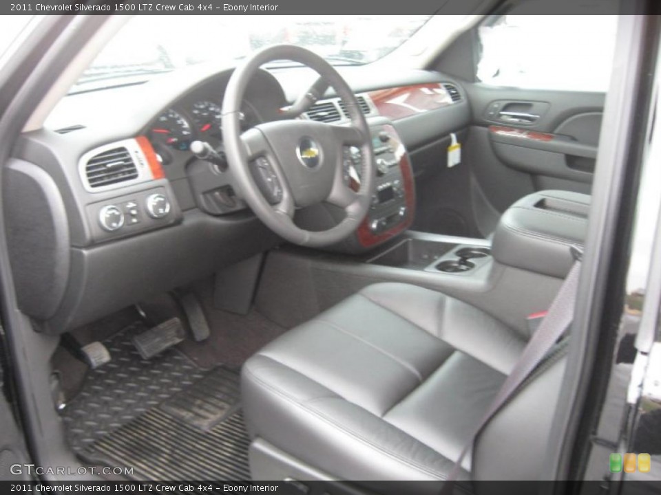 Ebony Interior Photo for the 2011 Chevrolet Silverado 1500 LTZ Crew Cab 4x4 #45894966