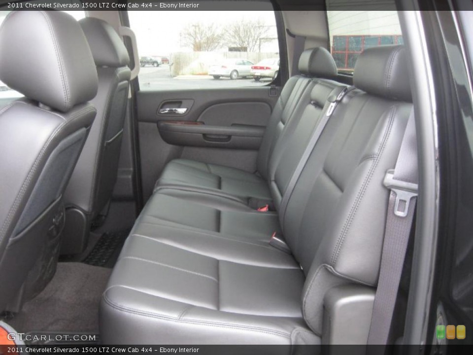 Ebony Interior Photo for the 2011 Chevrolet Silverado 1500 LTZ Crew Cab 4x4 #45894984