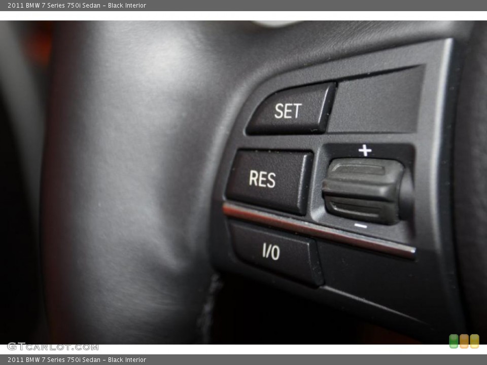 Black Interior Controls for the 2011 BMW 7 Series 750i Sedan #45896916