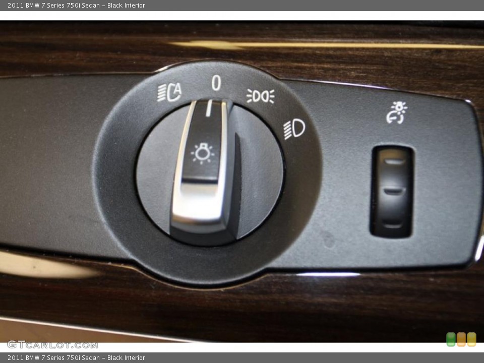 Black Interior Controls for the 2011 BMW 7 Series 750i Sedan #45897225