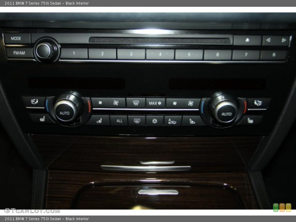 Black Interior Controls for the 2011 BMW 7 Series 750i Sedan #45897282