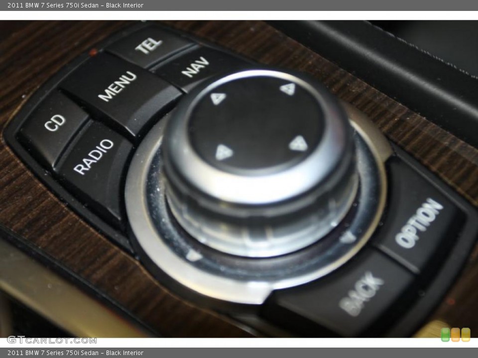 Black Interior Controls for the 2011 BMW 7 Series 750i Sedan #45897327