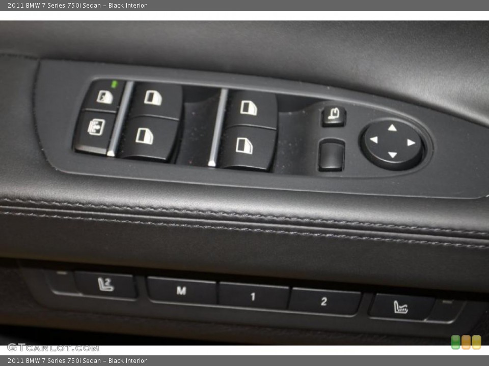 Black Interior Controls for the 2011 BMW 7 Series 750i Sedan #45897399