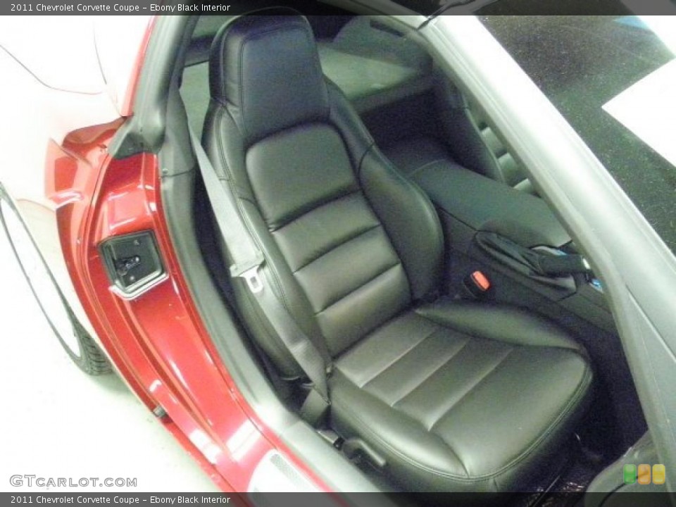 Ebony Black Interior Photo for the 2011 Chevrolet Corvette Coupe #45900564