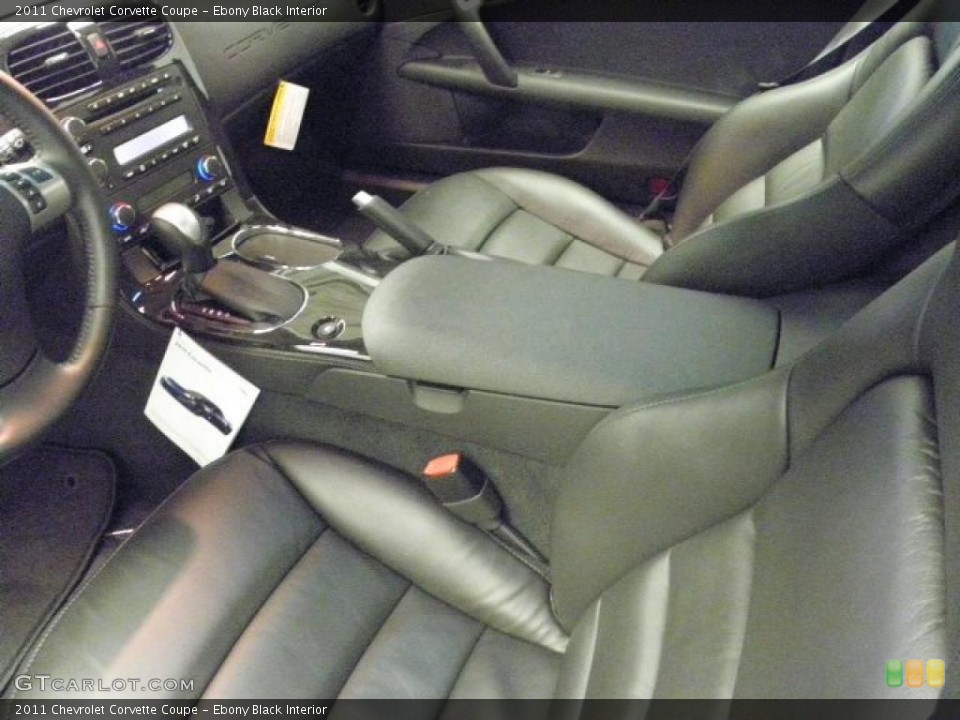 Ebony Black Interior Photo for the 2011 Chevrolet Corvette Coupe #45900688