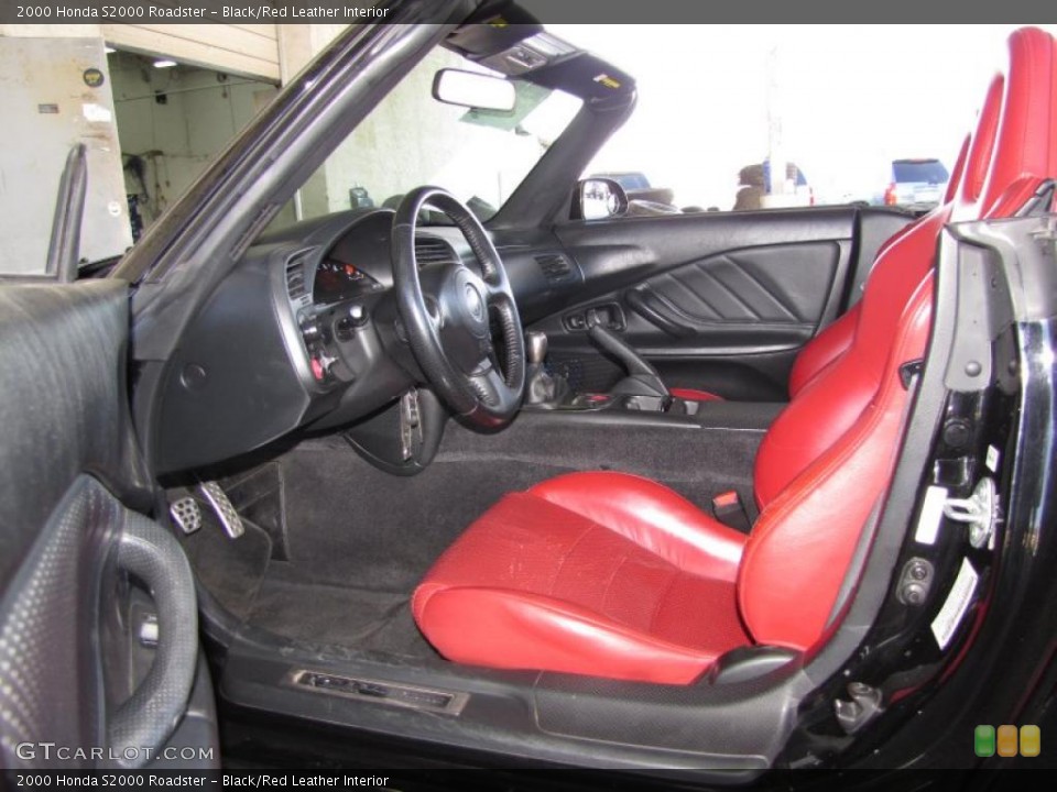 Black/Red Leather Interior Photo for the 2000 Honda S2000 Roadster #45900715