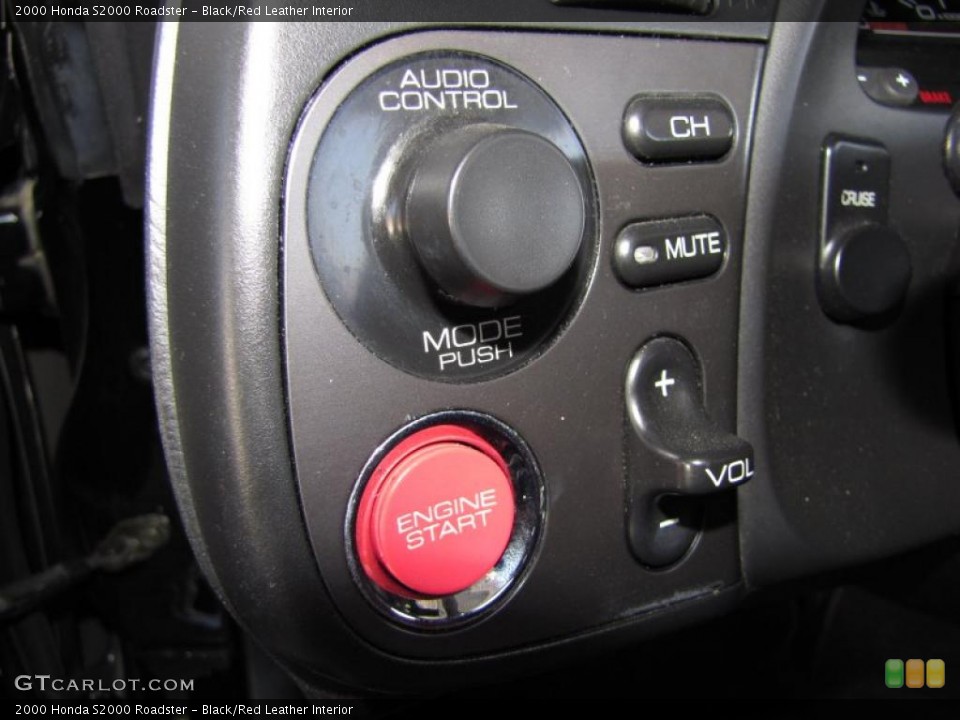 Black/Red Leather Interior Controls for the 2000 Honda S2000 Roadster #45900748