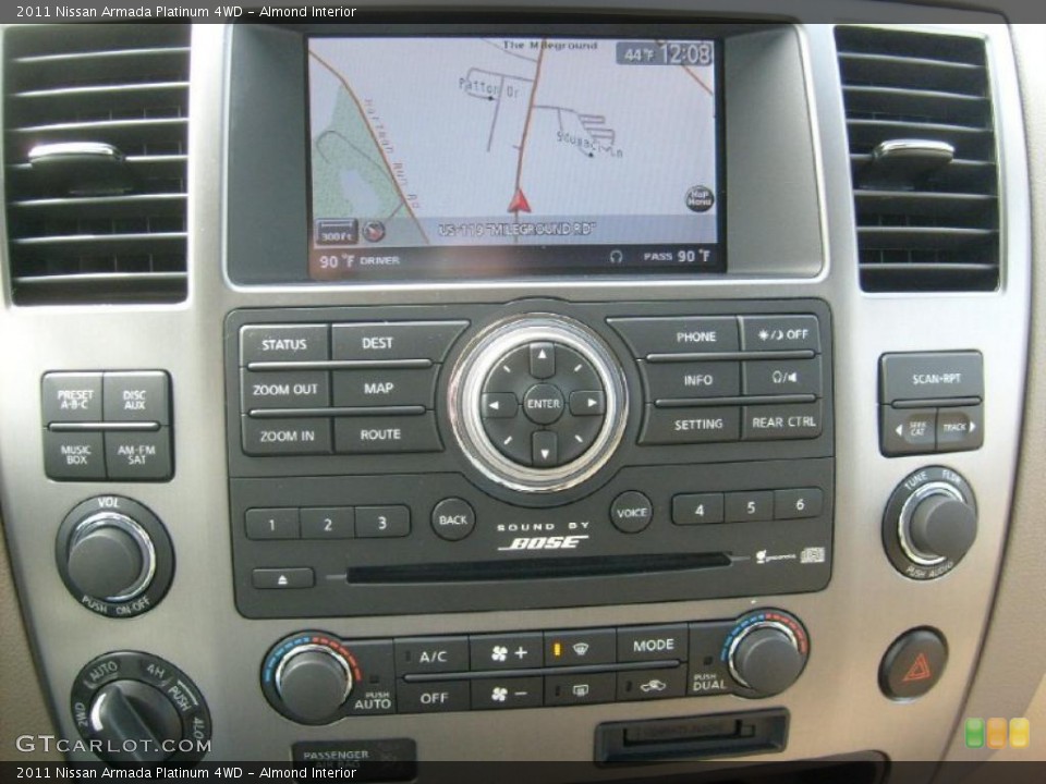 Almond Interior Navigation for the 2011 Nissan Armada Platinum 4WD #45904505