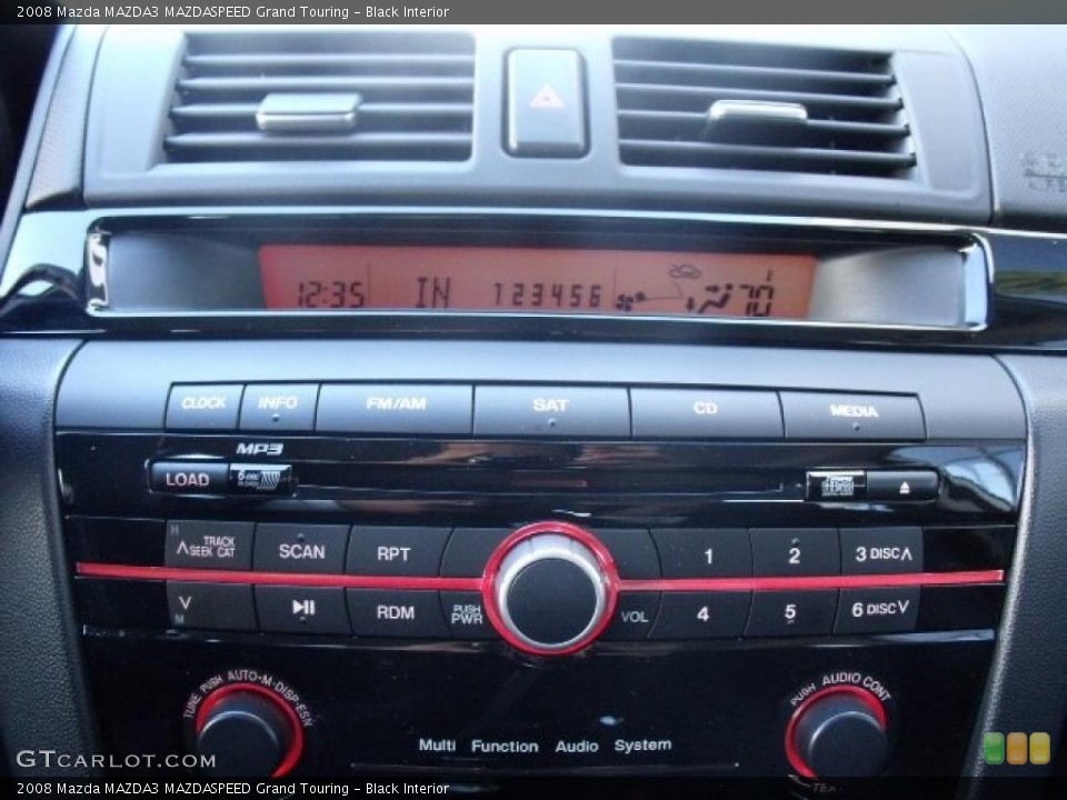 Black Interior Controls for the 2008 Mazda MAZDA3 MAZDASPEED Grand Touring #45904514