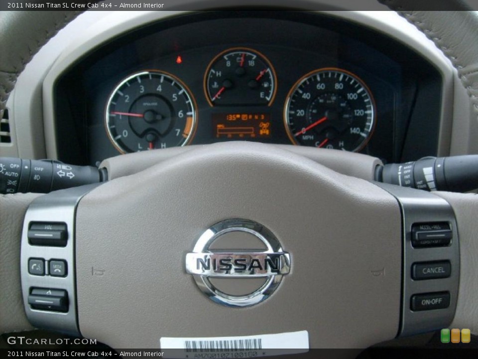Almond Interior Steering Wheel for the 2011 Nissan Titan SL Crew Cab 4x4 #45905339