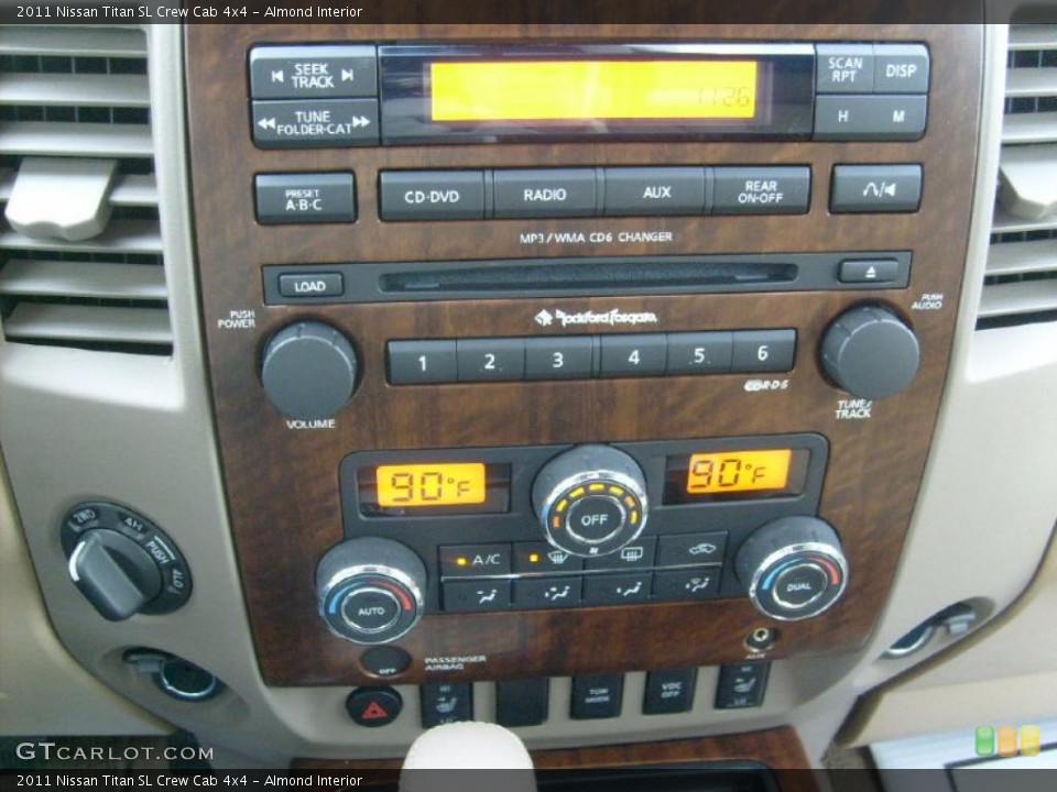 Almond Interior Controls for the 2011 Nissan Titan SL Crew Cab 4x4 #45905351