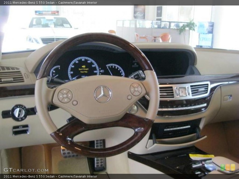 Cashmere/Savanah Interior Dashboard for the 2011 Mercedes-Benz S 550 Sedan #45905879
