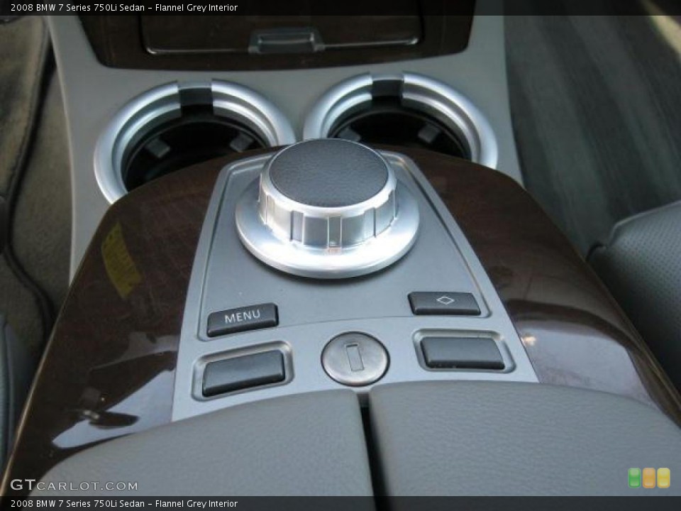Flannel Grey Interior Controls for the 2008 BMW 7 Series 750Li Sedan #45906290