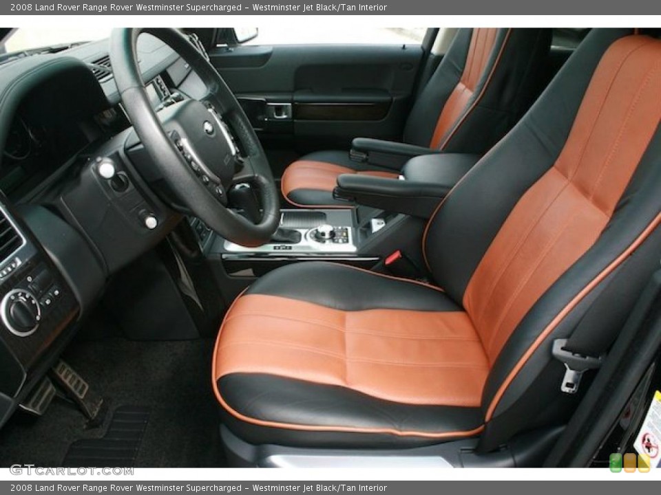 Westminster Jet Black/Tan Interior Photo for the 2008 Land Rover Range Rover Westminster Supercharged #45906332