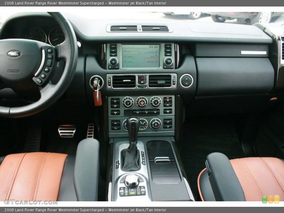 Westminster Jet Black/Tan Interior Dashboard for the 2008 Land Rover Range Rover Westminster Supercharged #45906356