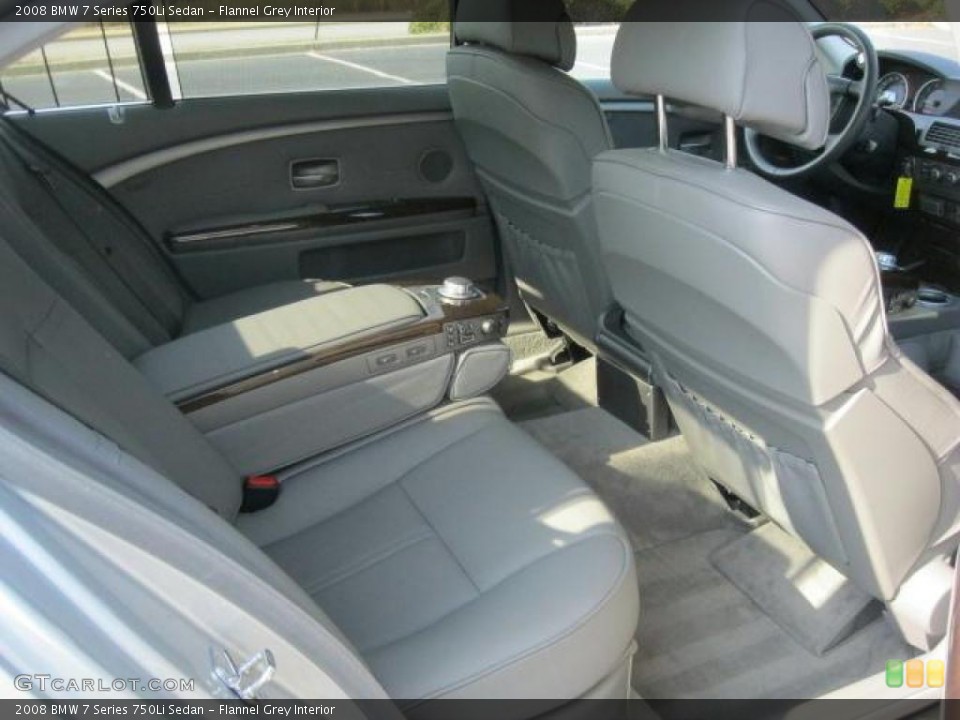 Flannel Grey Interior Photo for the 2008 BMW 7 Series 750Li Sedan #45906380