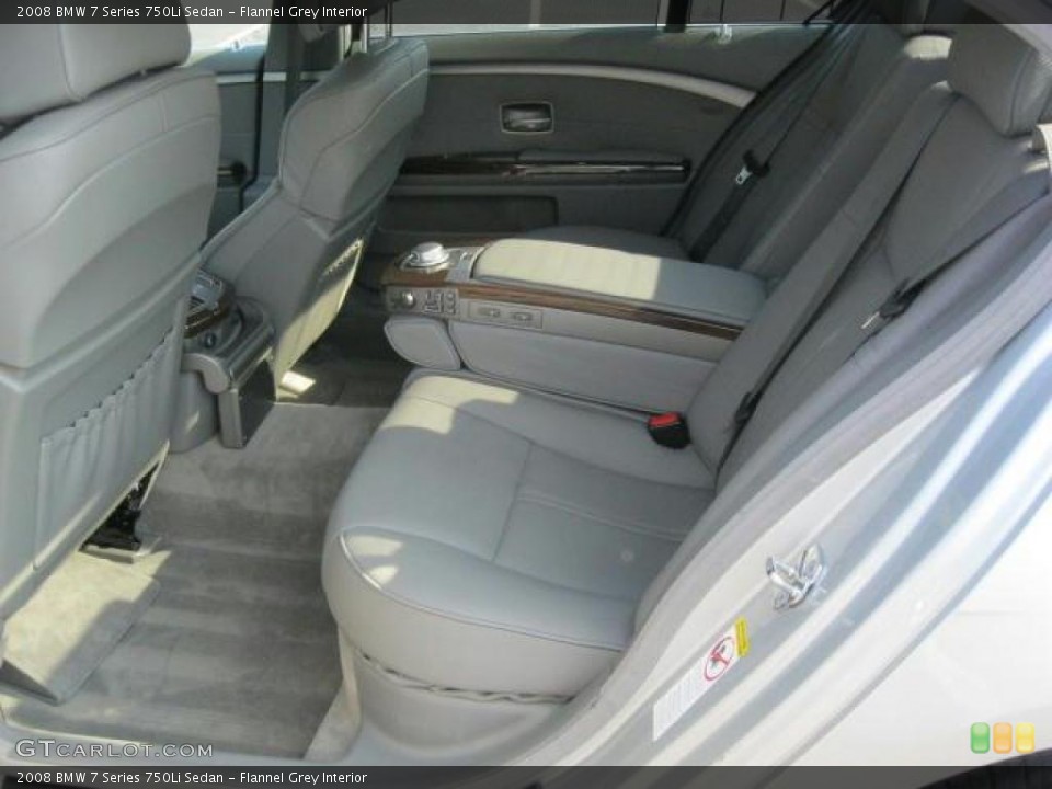 Flannel Grey Interior Photo for the 2008 BMW 7 Series 750Li Sedan #45906398