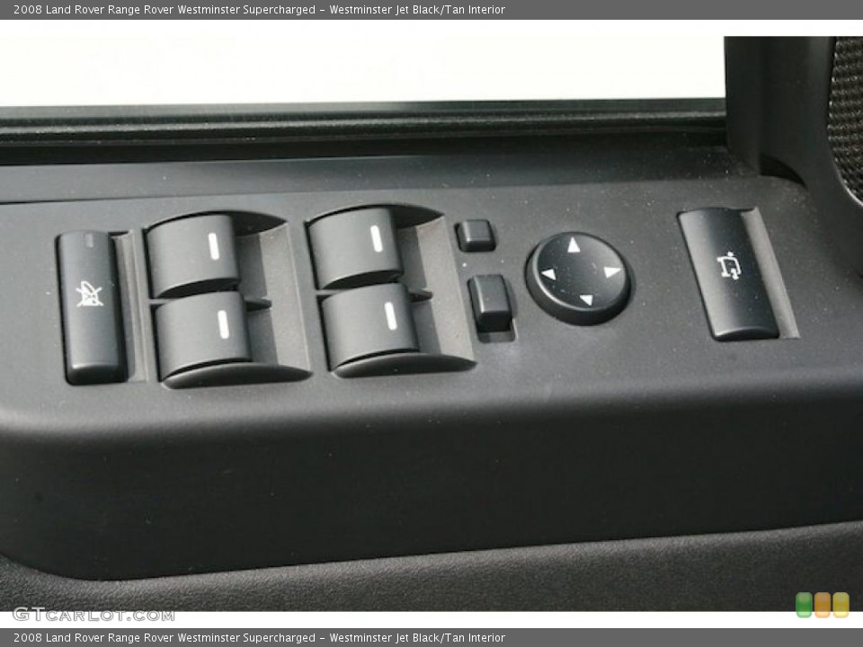 Westminster Jet Black/Tan Interior Controls for the 2008 Land Rover Range Rover Westminster Supercharged #45906479