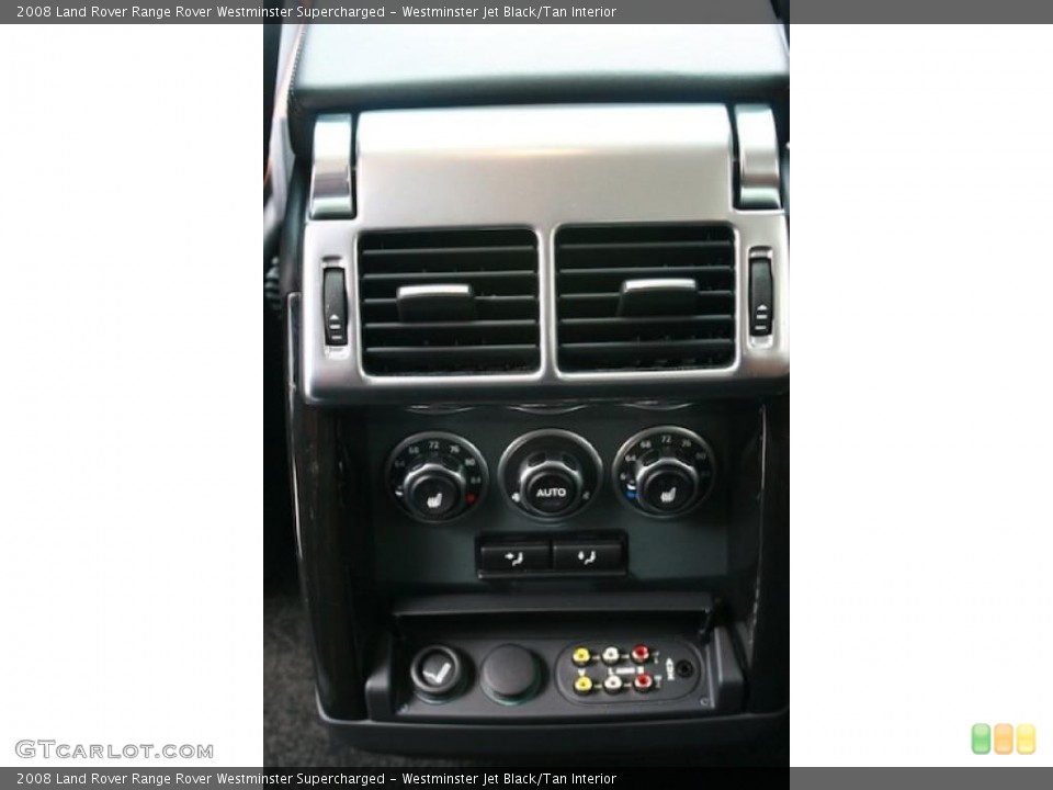 Westminster Jet Black/Tan Interior Controls for the 2008 Land Rover Range Rover Westminster Supercharged #45906551