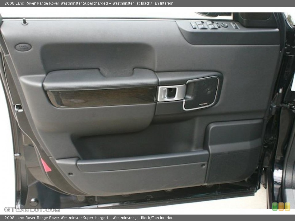 Westminster Jet Black/Tan Interior Door Panel for the 2008 Land Rover Range Rover Westminster Supercharged #45906662