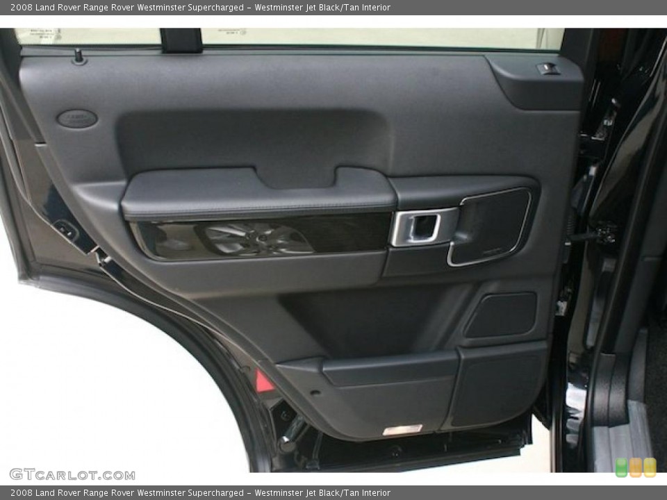 Westminster Jet Black/Tan Interior Door Panel for the 2008 Land Rover Range Rover Westminster Supercharged #45906671