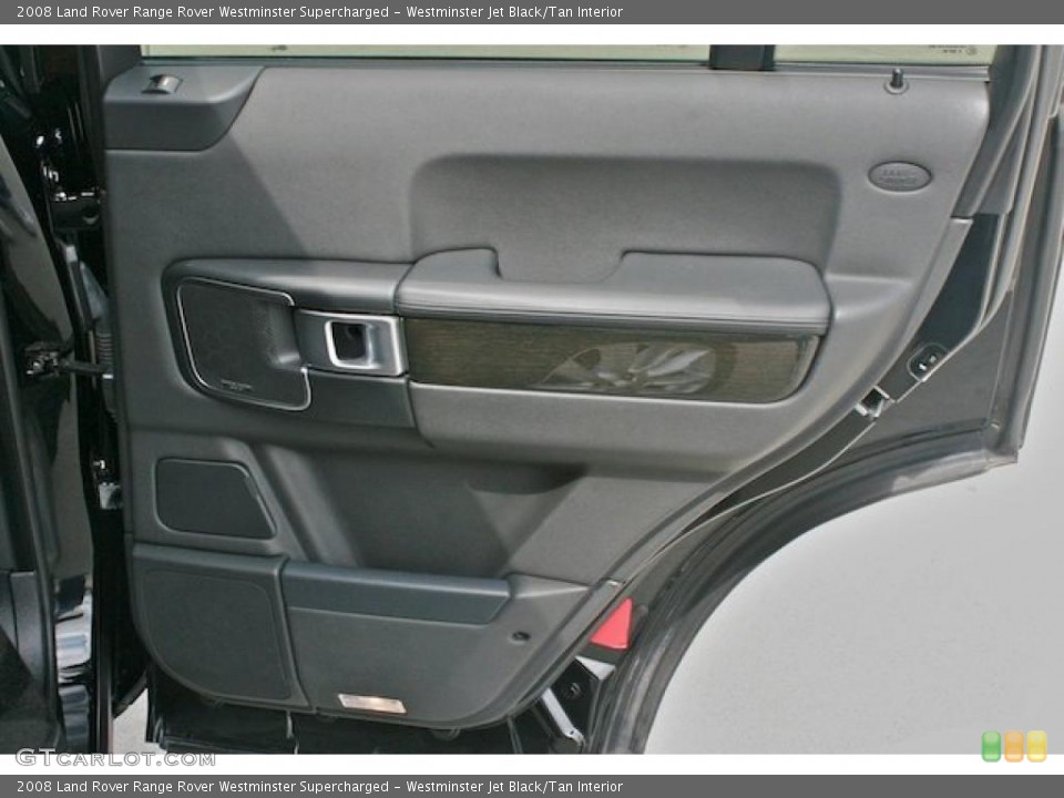 Westminster Jet Black/Tan Interior Door Panel for the 2008 Land Rover Range Rover Westminster Supercharged #45906677