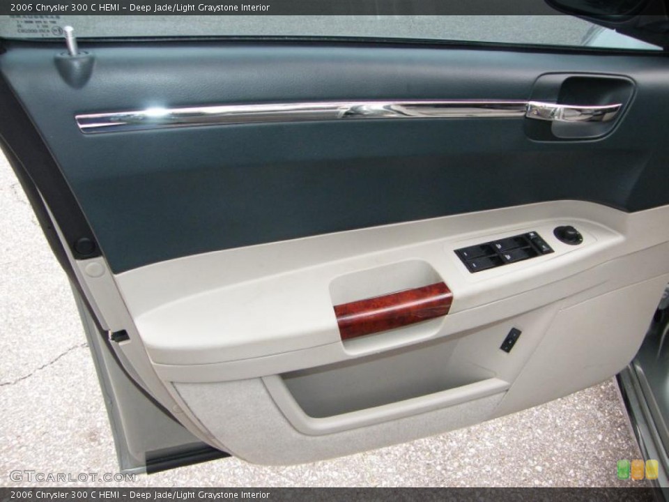 Deep Jade/Light Graystone Interior Door Panel for the 2006 Chrysler 300 C HEMI #45906839