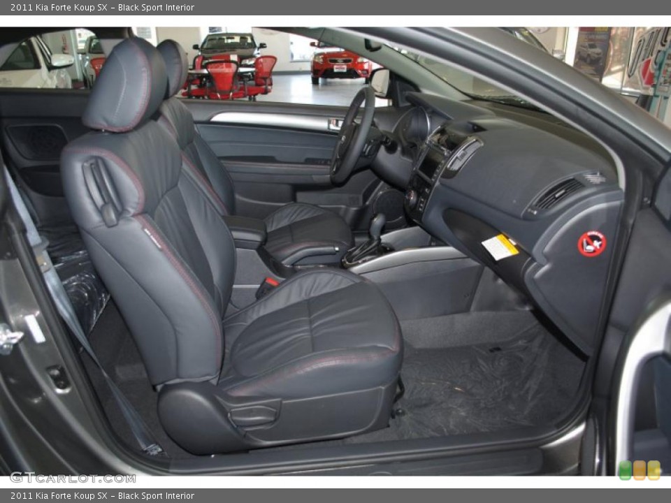 Black Sport Interior Photo for the 2011 Kia Forte Koup SX #45913392