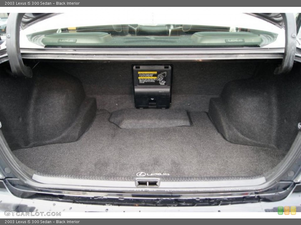 Black Interior Trunk for the 2003 Lexus IS 300 Sedan #45914349