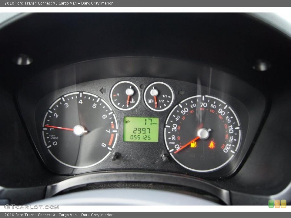 Dark Gray Interior Gauges for the 2010 Ford Transit Connect XL Cargo Van #45914528