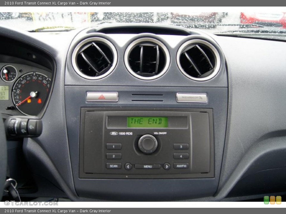 Dark Gray Interior Controls for the 2010 Ford Transit Connect XL Cargo Van #45914559