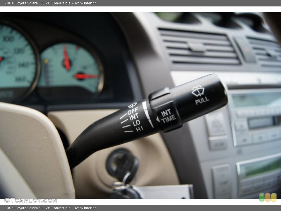 Ivory Interior Controls for the 2004 Toyota Solara SLE V6 Convertible #45915330