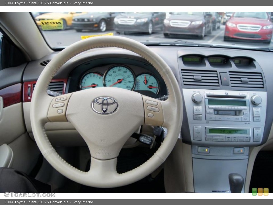 Ivory Interior Dashboard for the 2004 Toyota Solara SLE V6 Convertible #45915357