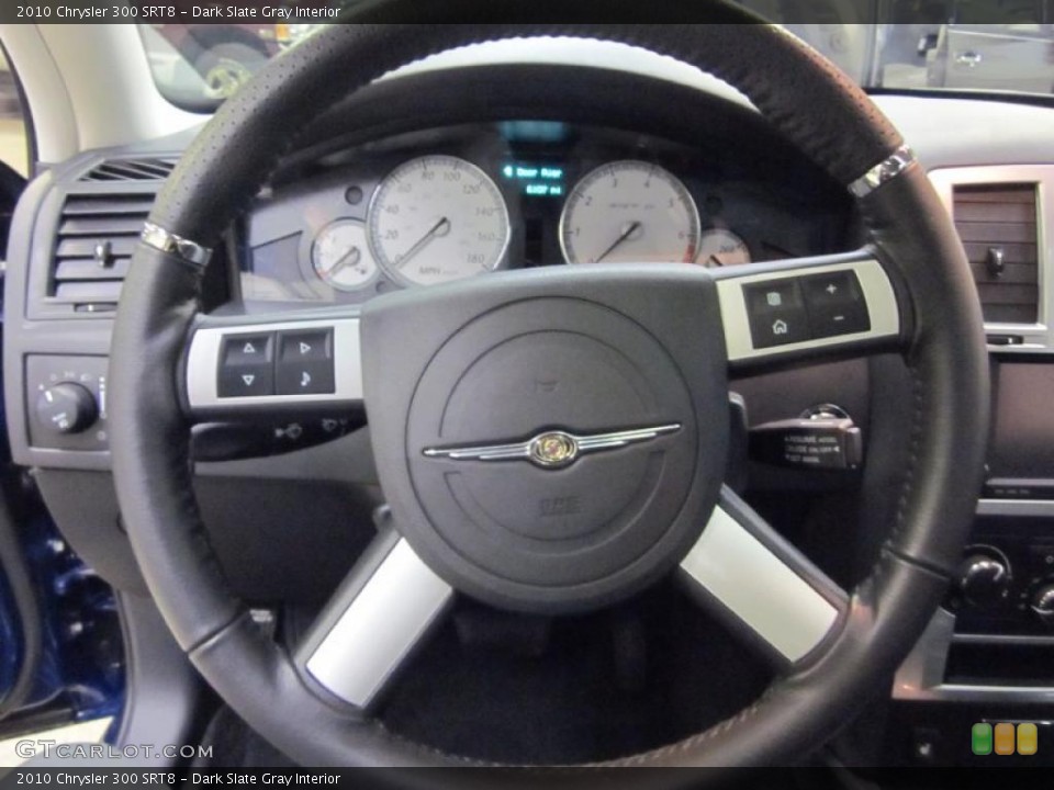 Dark Slate Gray Interior Steering Wheel for the 2010 Chrysler 300 SRT8 #45916129