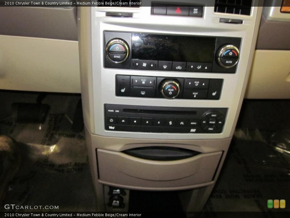 Medium Pebble Beige/Cream Interior Controls for the 2010 Chrysler Town & Country Limited #45916696
