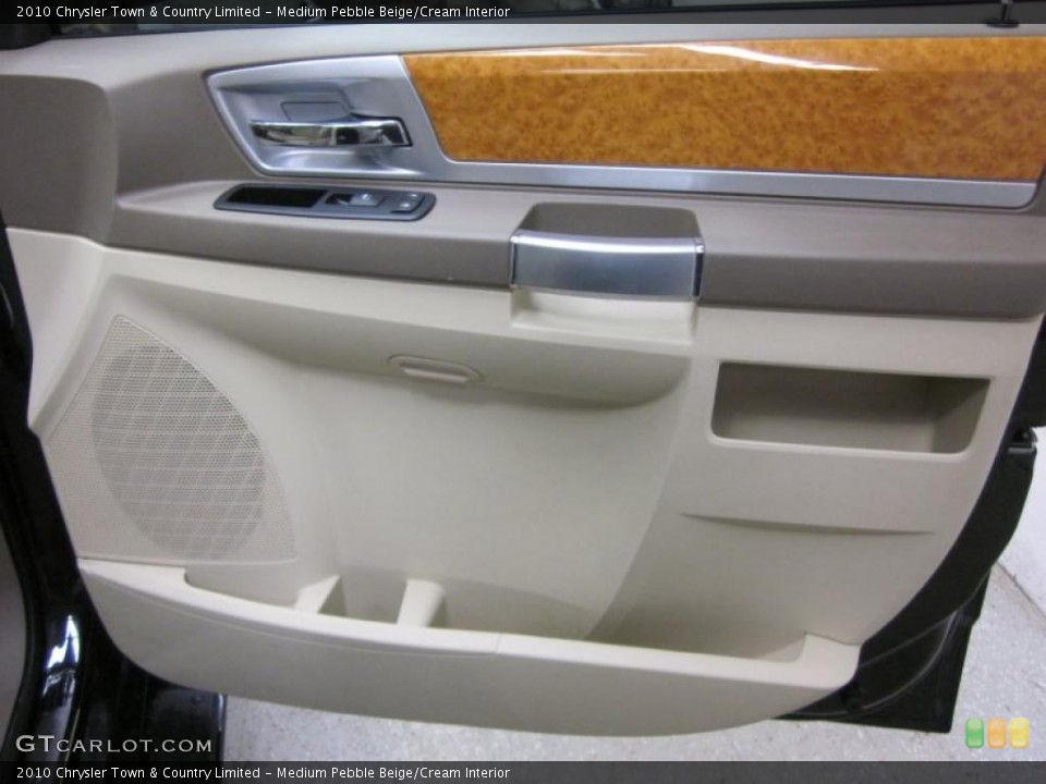 Medium Pebble Beige/Cream Interior Door Panel for the 2010 Chrysler Town & Country Limited #45916756