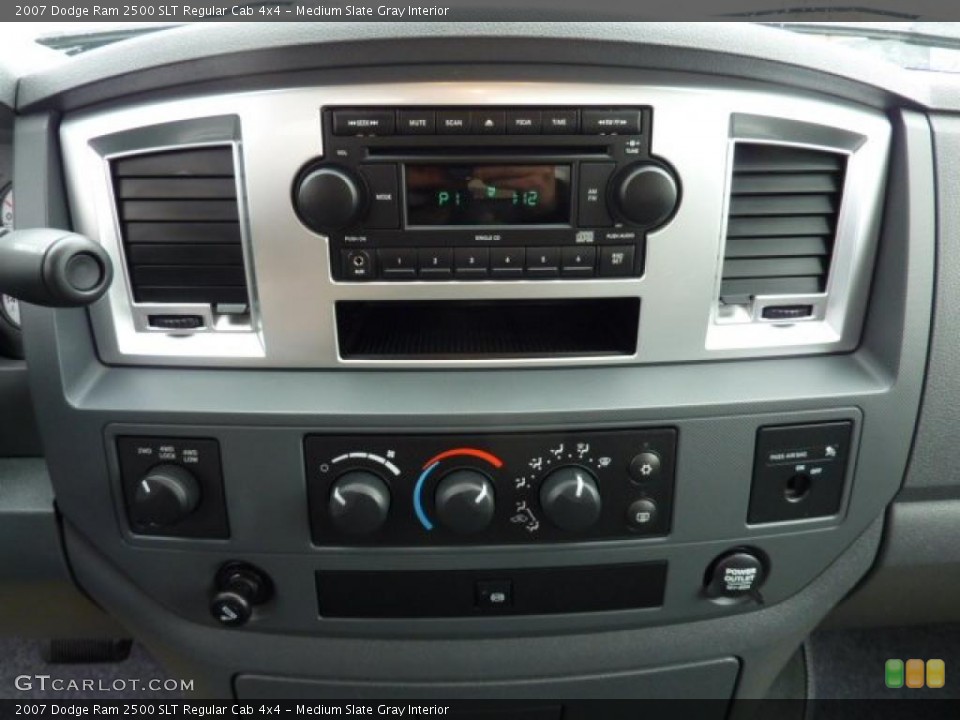 Medium Slate Gray Interior Controls for the 2007 Dodge Ram 2500 SLT Regular Cab 4x4 #45918219