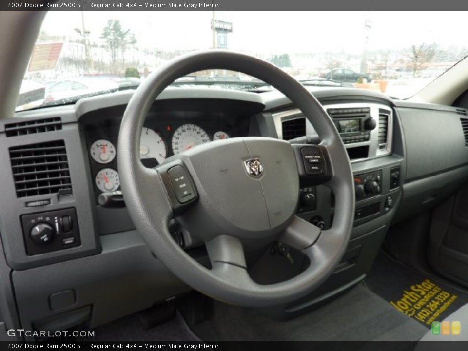 Medium Slate Gray Interior Dashboard for the 2007 Dodge Ram 2500 SLT Regular Cab 4x4 #45918261