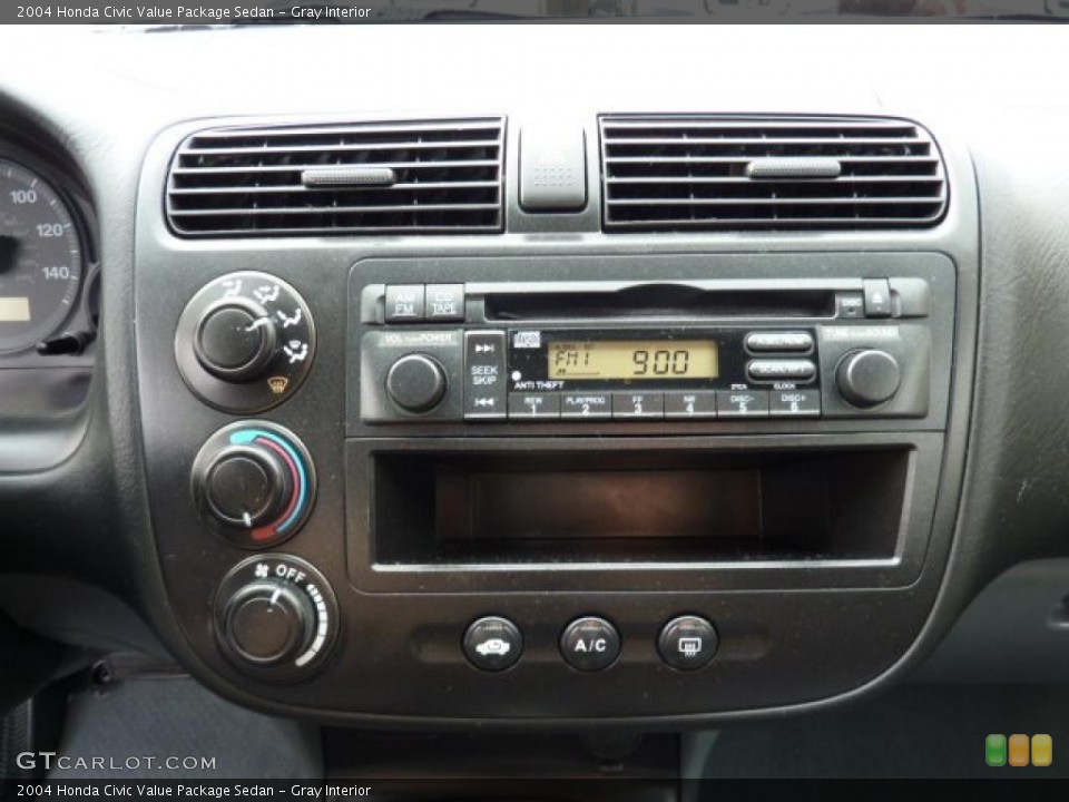Gray Interior Controls for the 2004 Honda Civic Value Package Sedan #45920094