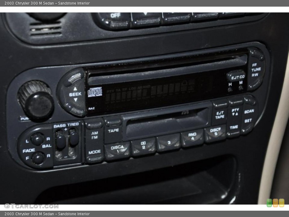 Sandstone Interior Controls for the 2003 Chrysler 300 M Sedan #45920905
